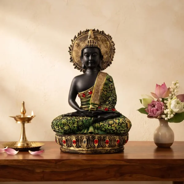 Meditating Buddha Statue for Home Decor and Living Room | Large