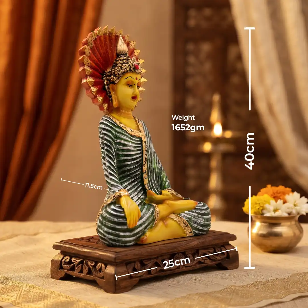 Blessing Gautam Buddha Statue for Home Decor and Living Room - Image 2