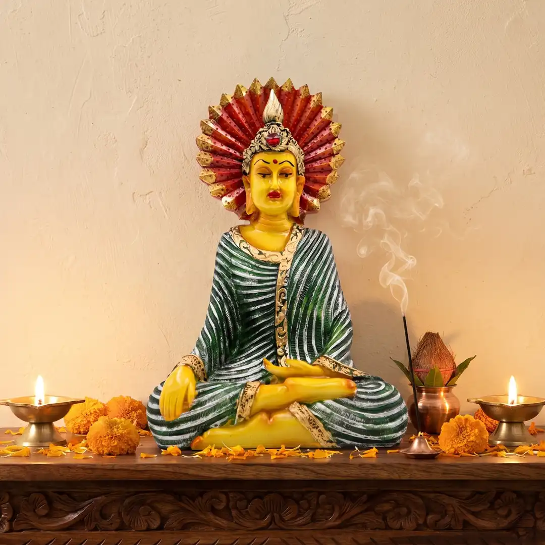 Blessing Gautam Buddha Statue for Home Decor and Living Room - Image 5