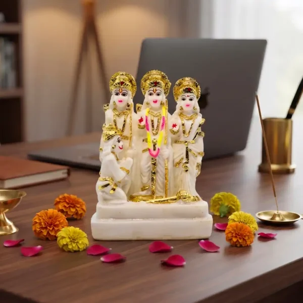 Ram Darbar Idol with Shri Ram, Sita, Lakshman & Hanuman