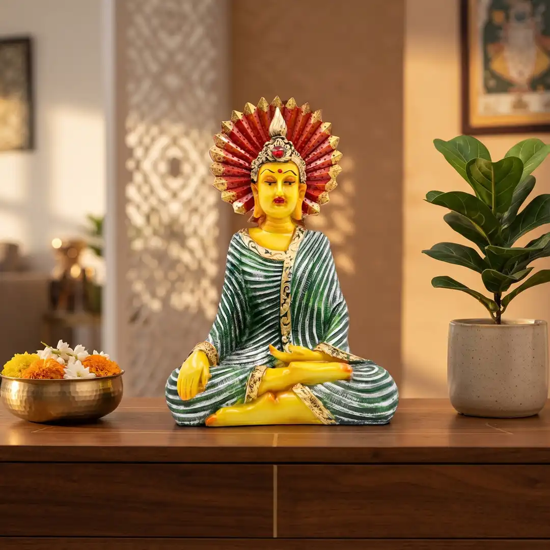 Blessing Gautam Buddha Statue for Home Decor and Living Room - Image 4