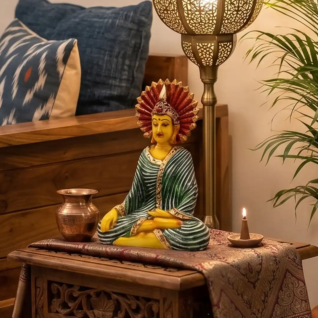 Blessing Gautam Buddha Statue for Home Decor and Living Room - Image 3