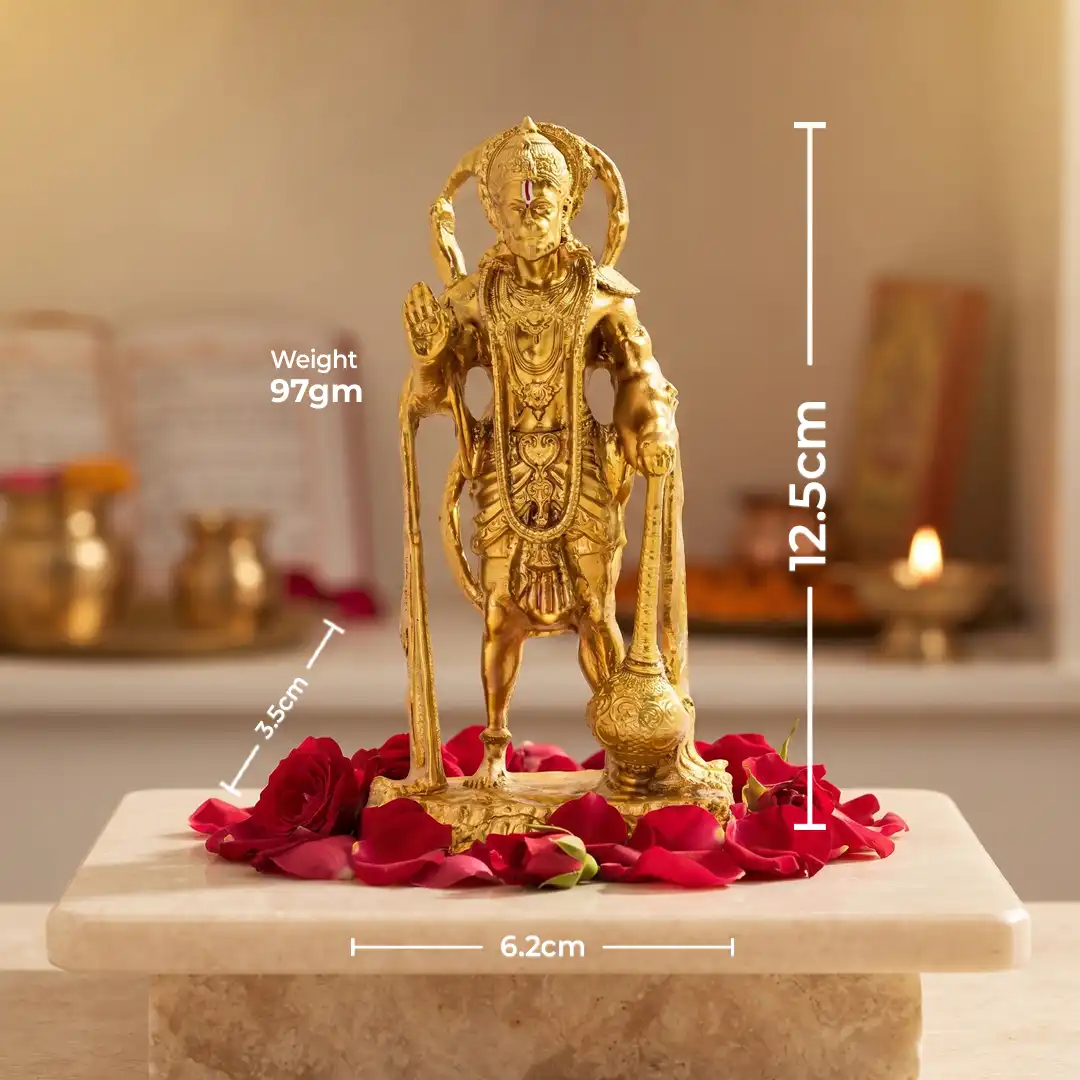 Lord Bajrangbali Standing Idol for Home, Car Dashboard & Gifting - Image 2