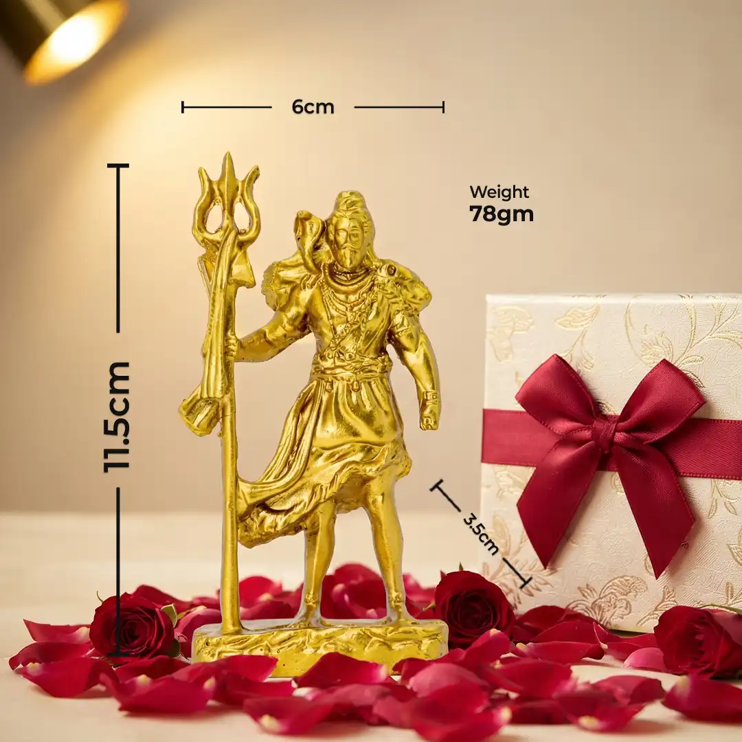 Lord Mahadev Standing Idol - Perfect for Home, Car Dashboard & Gifting - Image 2