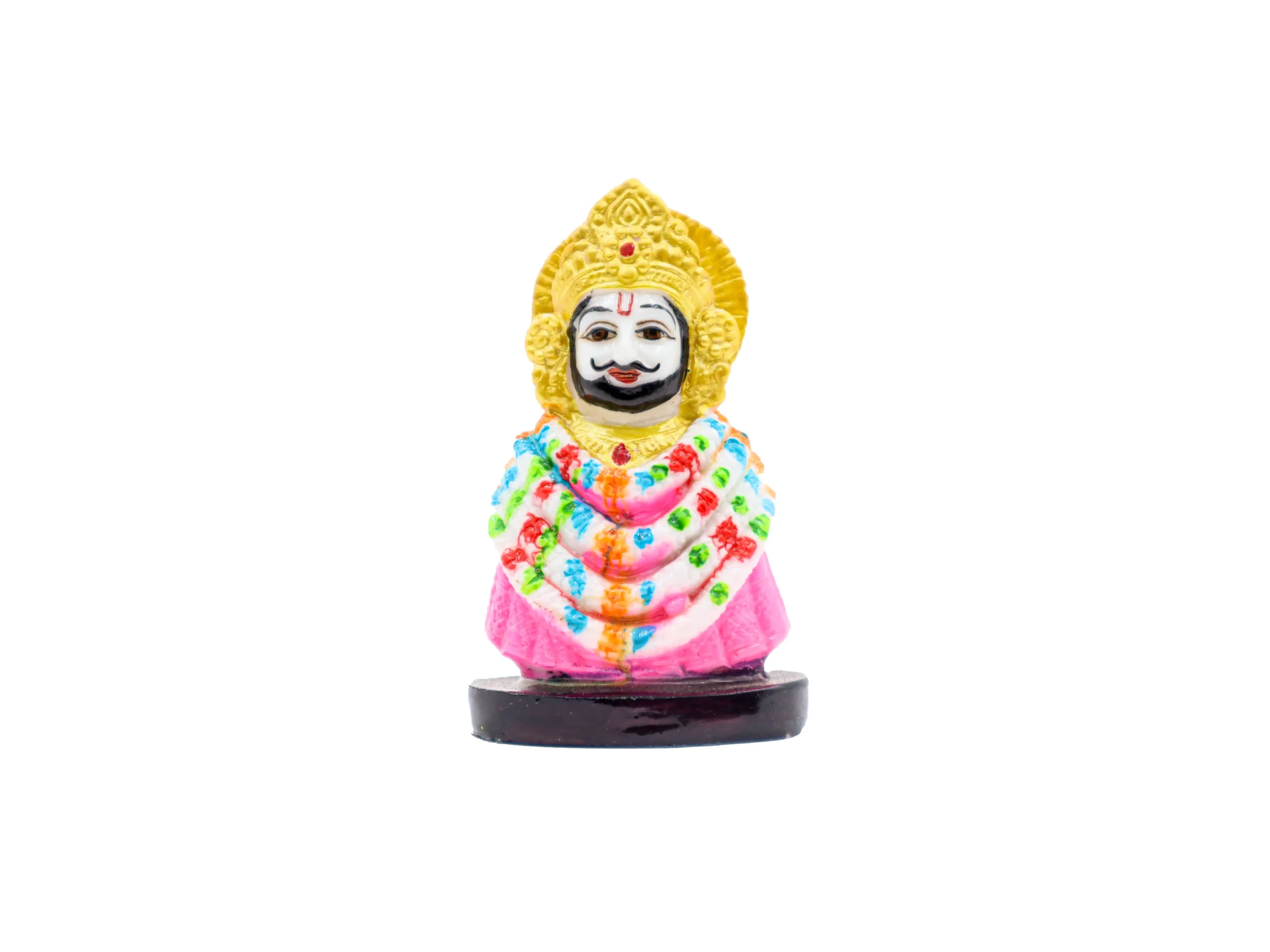 Khatu Shyam Ji Colourful Decorative Idol with Golden Crown